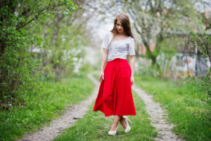 Midi Skirt with boots