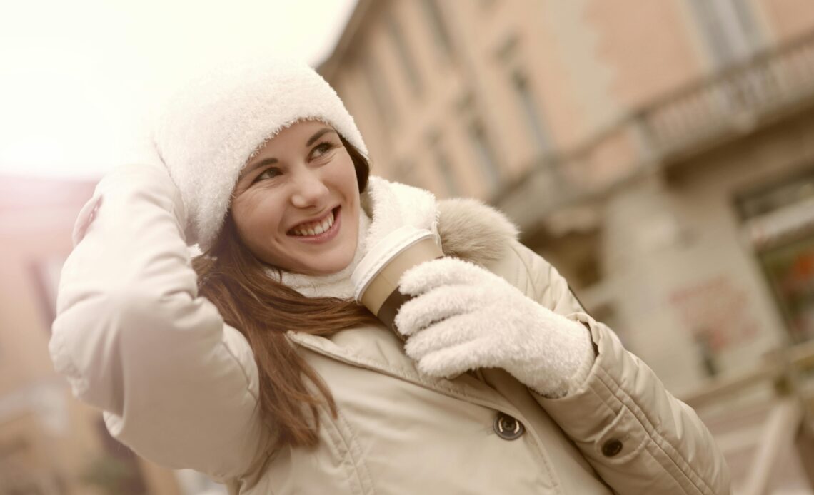 Smiling person with natural cheek dimples